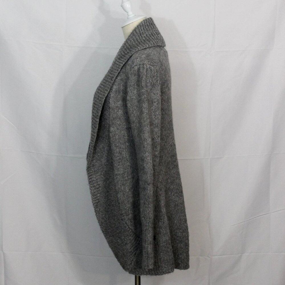 Guess Grey Knit Open Front Cardigan Size M - Picture 3 of 7